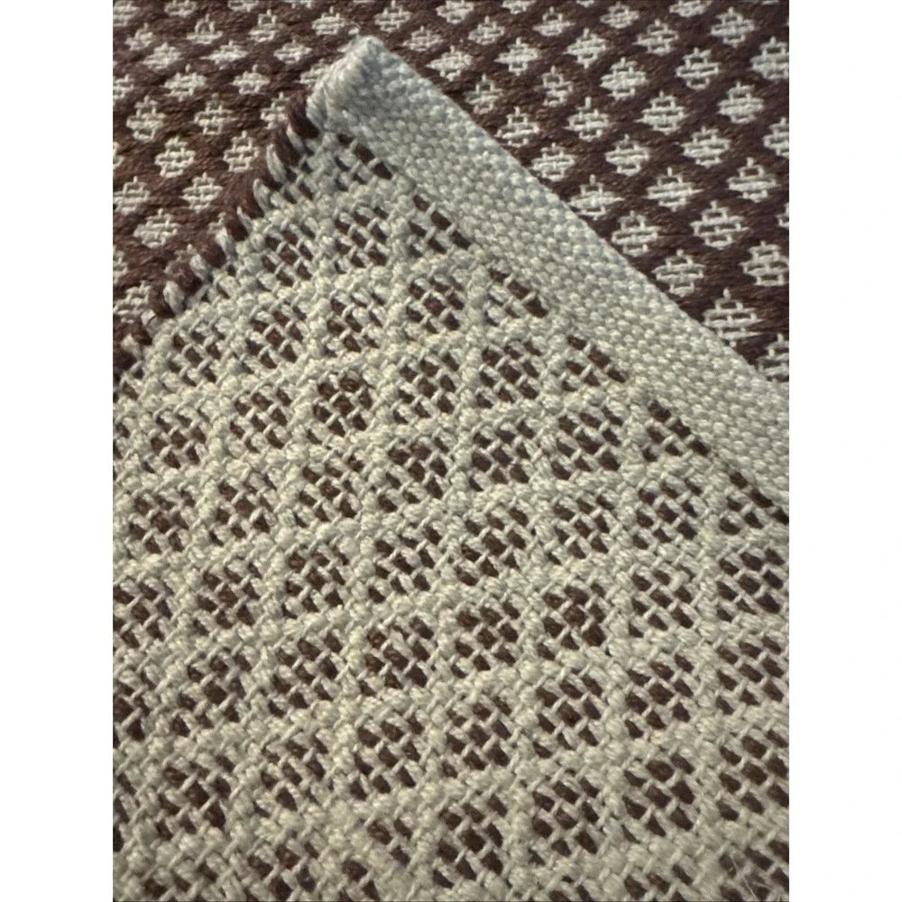Vintage Handwoven Twill Woven Textile Rug Southwestern Style 31